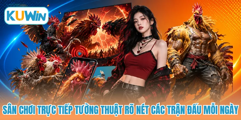 Sân chơi trực tiếp tường thuật rõ nét các trận đấu mỗi ngày