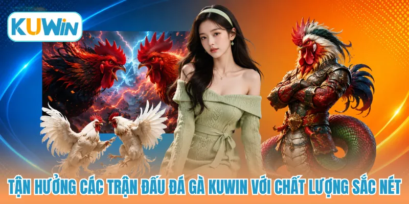 Tận hưởng các trận đấu đá gà KUWIN với chất lượng sắc nét